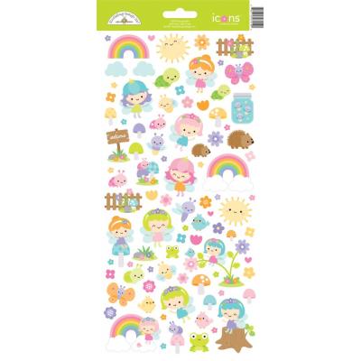 Doodlebug Fairy Garden Sticker - Fairy Garden Icons